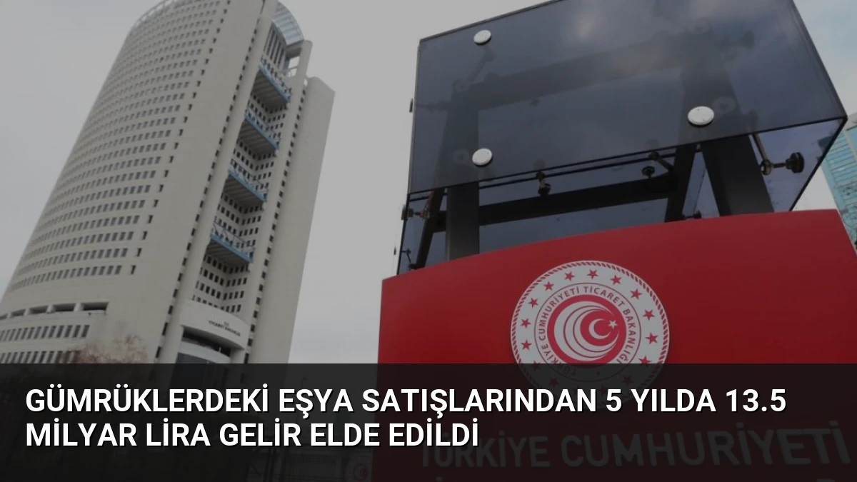 Gümrüklerdeki Eşya Satışlarından 5 Yılda 13.5 Milyar Lira Gelir Elde Edildi