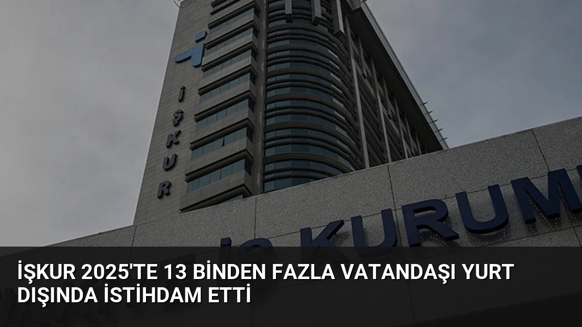 İŞKUR 2025’te 13 Binden Fazla Vatandaşı Yurt Dışında İstihdam Etti