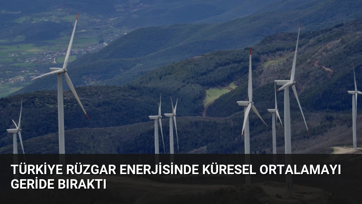 Türkiye Rüzgar Enerjisinde Küresel Ortalamayı Geride Bıraktı