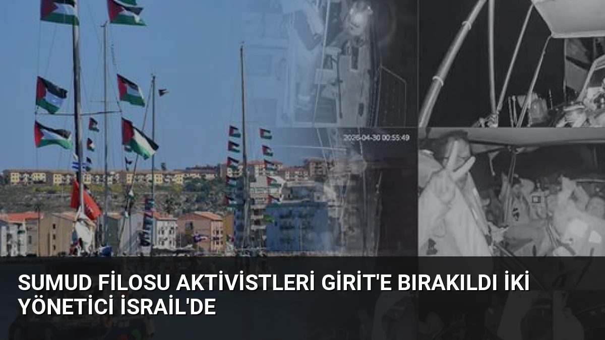 Sumud Filosu Aktivistleri Girit’e Bırakıldı İki Yönetici İsrail’de
