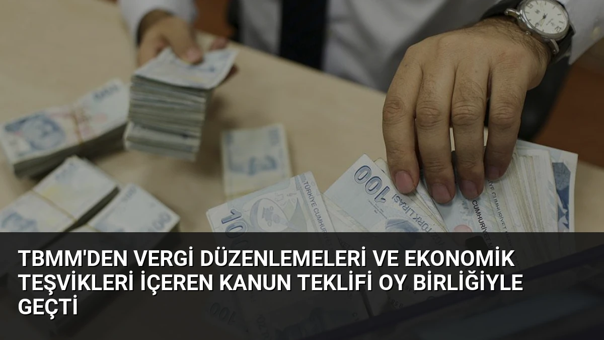 TBMM’den Vergi Düzenlemeleri ve Ekonomik Teşvikleri İçeren Kanun Teklifi Oy Birliğiyle Geçti