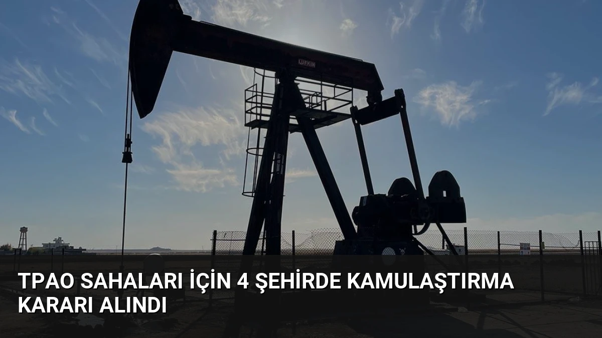 TPAO Sahaları İçin 4 Şehirde Kamulaştırma Kararı Alındı