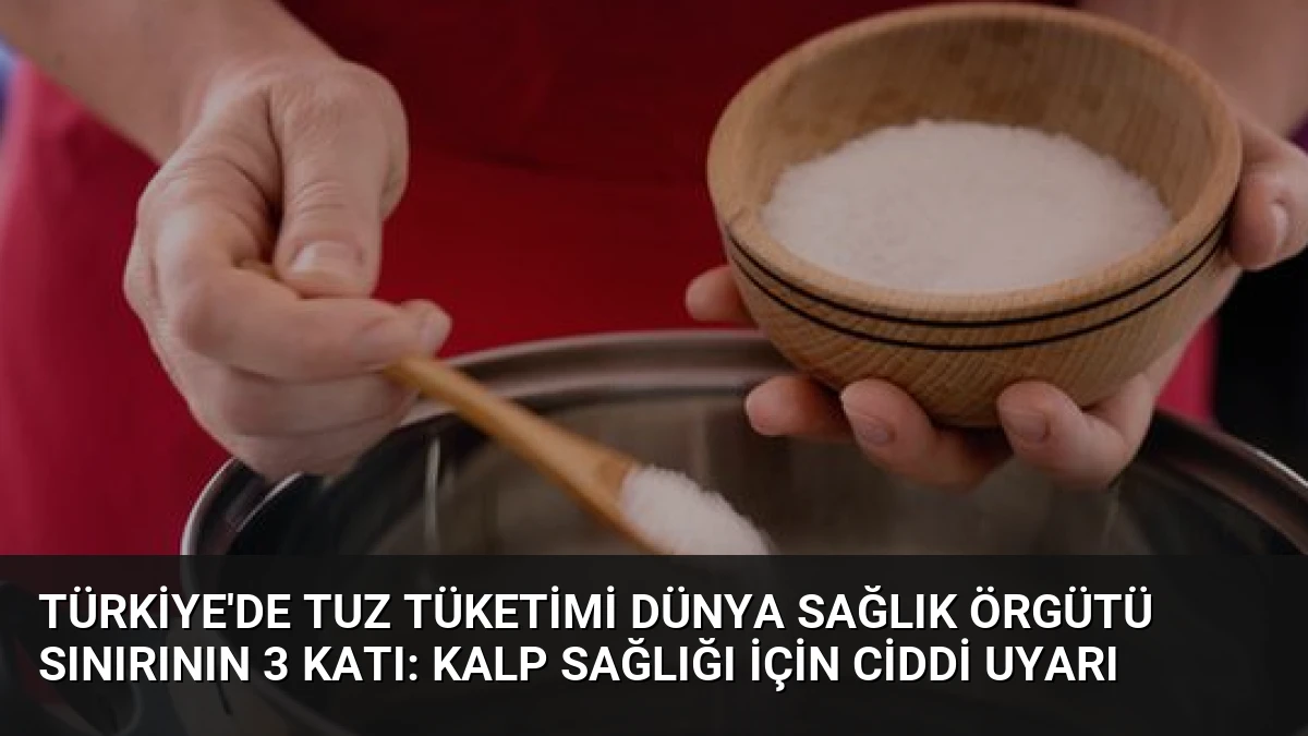 Türkiye’de Tuz Tüketimi Dünya Sağlık Örgütü Sınırının 3 Katı: Kalp Sağlığı İçin Ciddi Uyarı