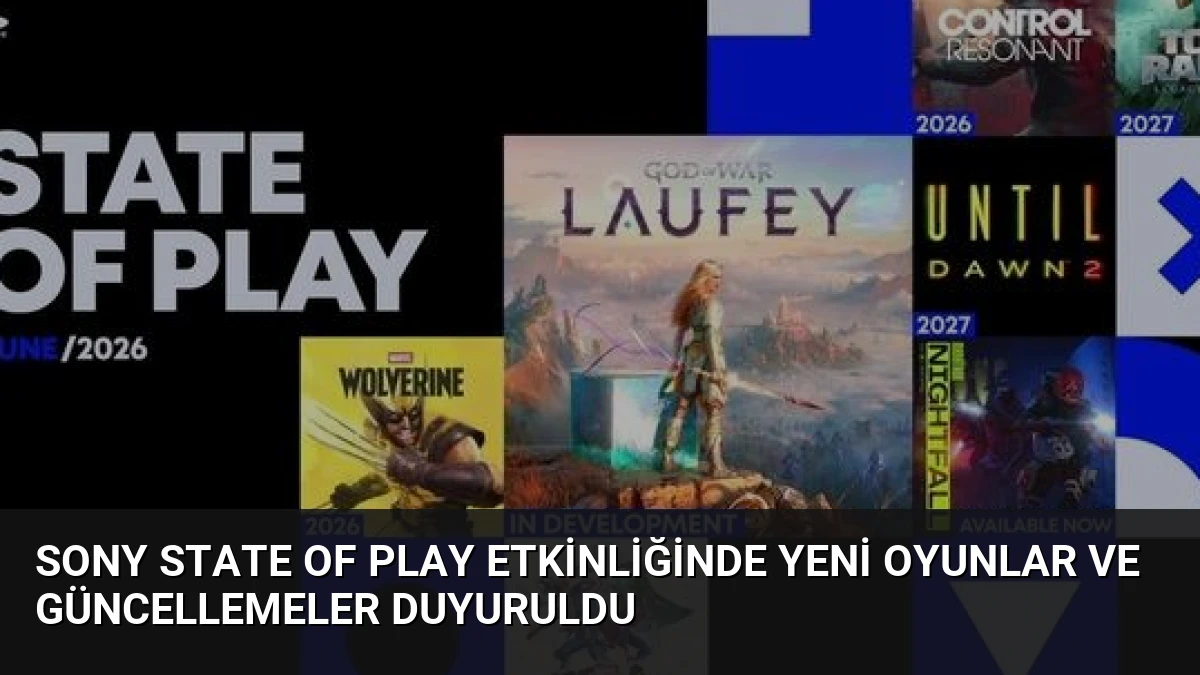 Sony State of Play Etkinliğinde Yeni Oyunlar ve Güncellemeler Duyuruldu