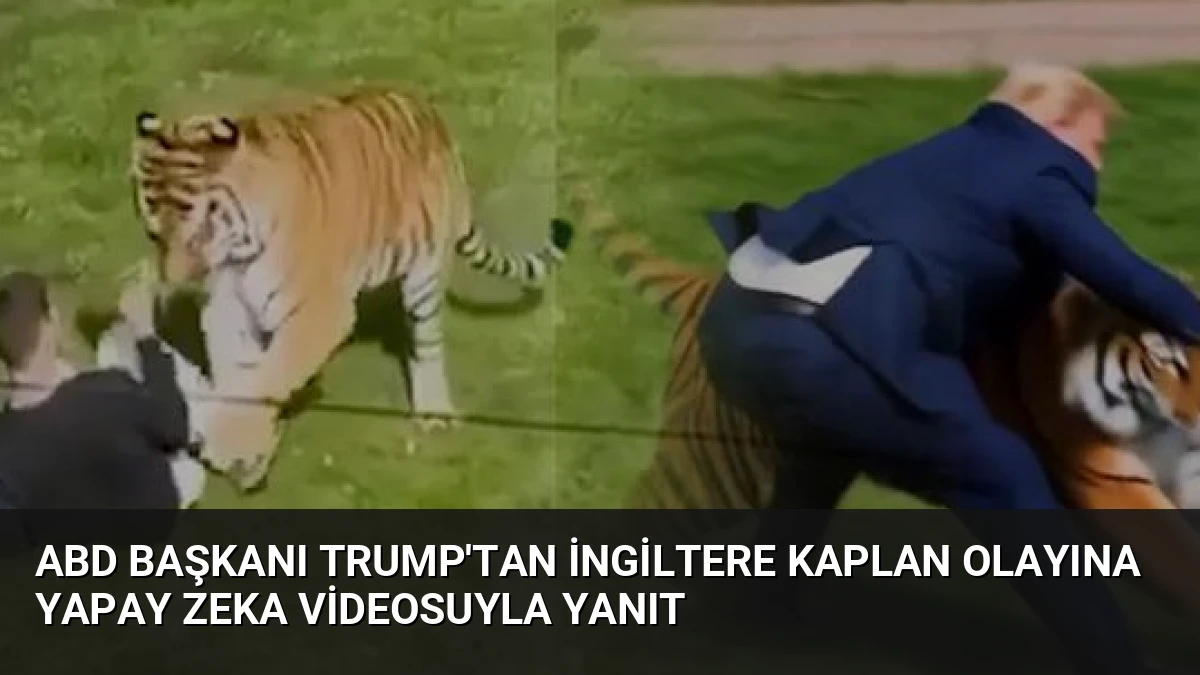 ABD Başkanı Trump’tan İngiltere Kaplan Olayına Yapay Zeka Videosuyla Yanıt