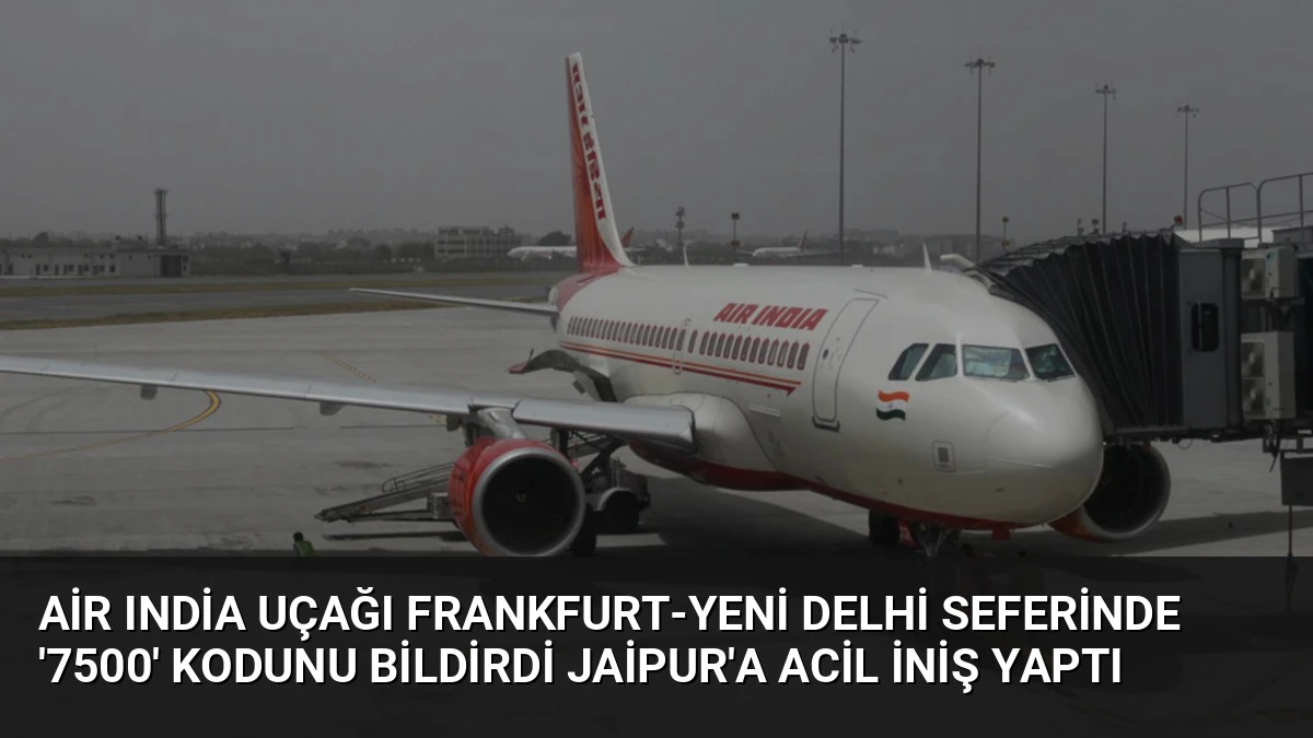 Air India Uçağı Frankfurt-Yeni Delhi Seferinde ‘7500’ Kodunu Bildirdi Jaipur’a Acil İniş Yaptı