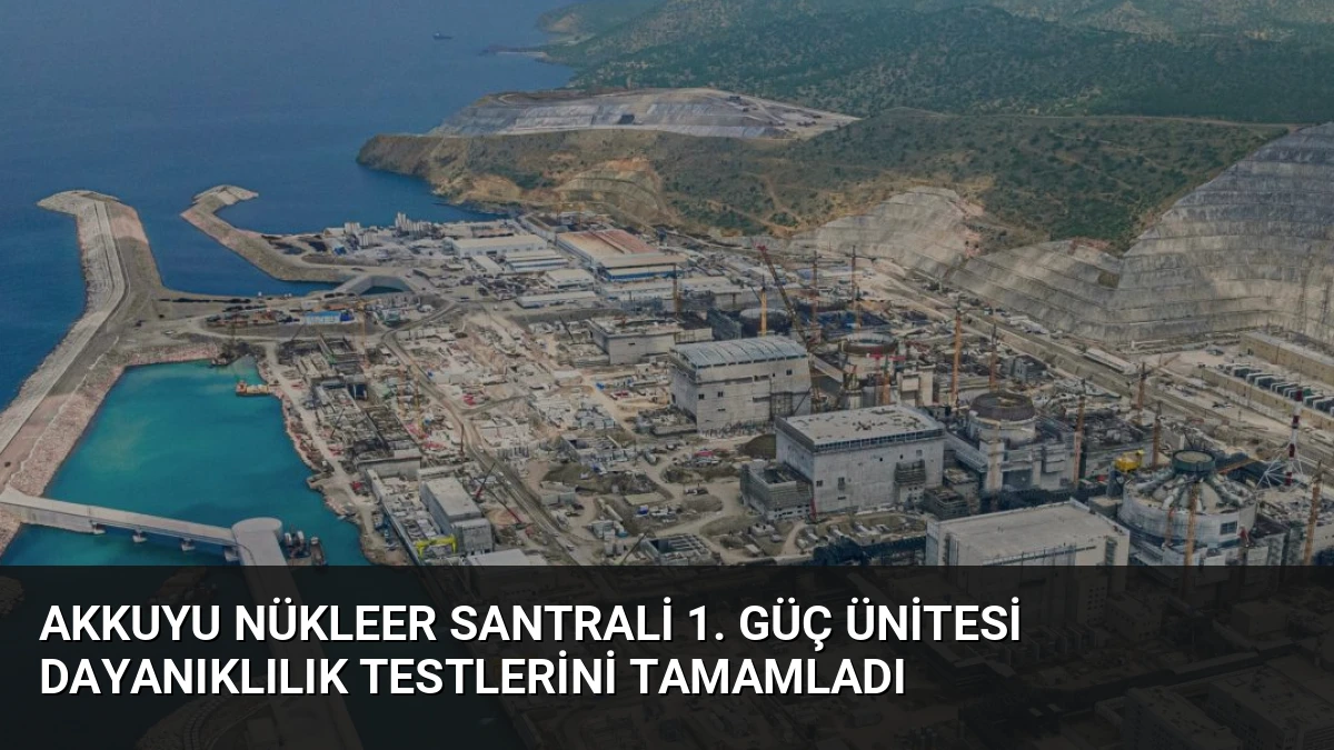 Akkuyu Nükleer Santrali 1. Güç Ünitesi Dayanıklılık Testlerini Tamamladı