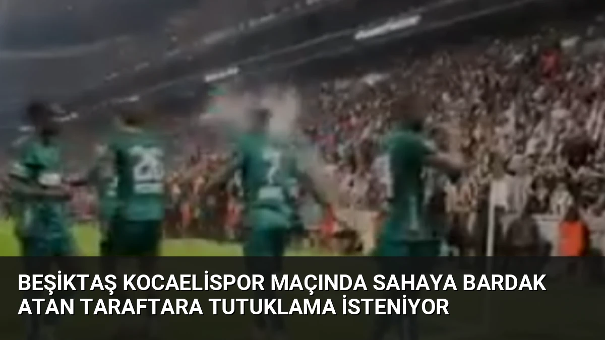 Beşiktaş Kocaelispor Maçında Sahaya Bardak Atan Taraftara Tutuklama İsteniyor