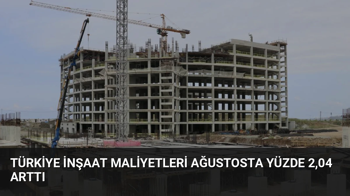 Türkiye İnşaat Maliyetleri Ağustosta Yüzde 2,04 Arttı